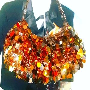 Blingy sequin beaded hobo bags